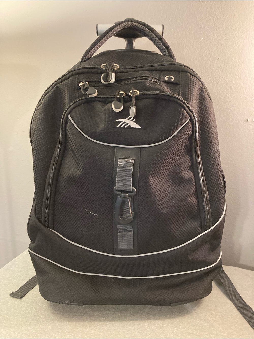 High Sierra Wheeled Backpack In Black